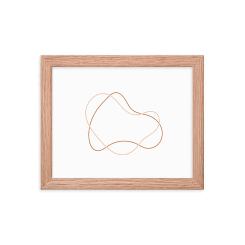 Framed photo paper poster - Quantum Echoes